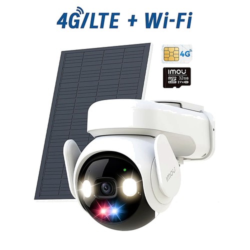 Telecamera solare wifi imou - solare, 4g+wifi